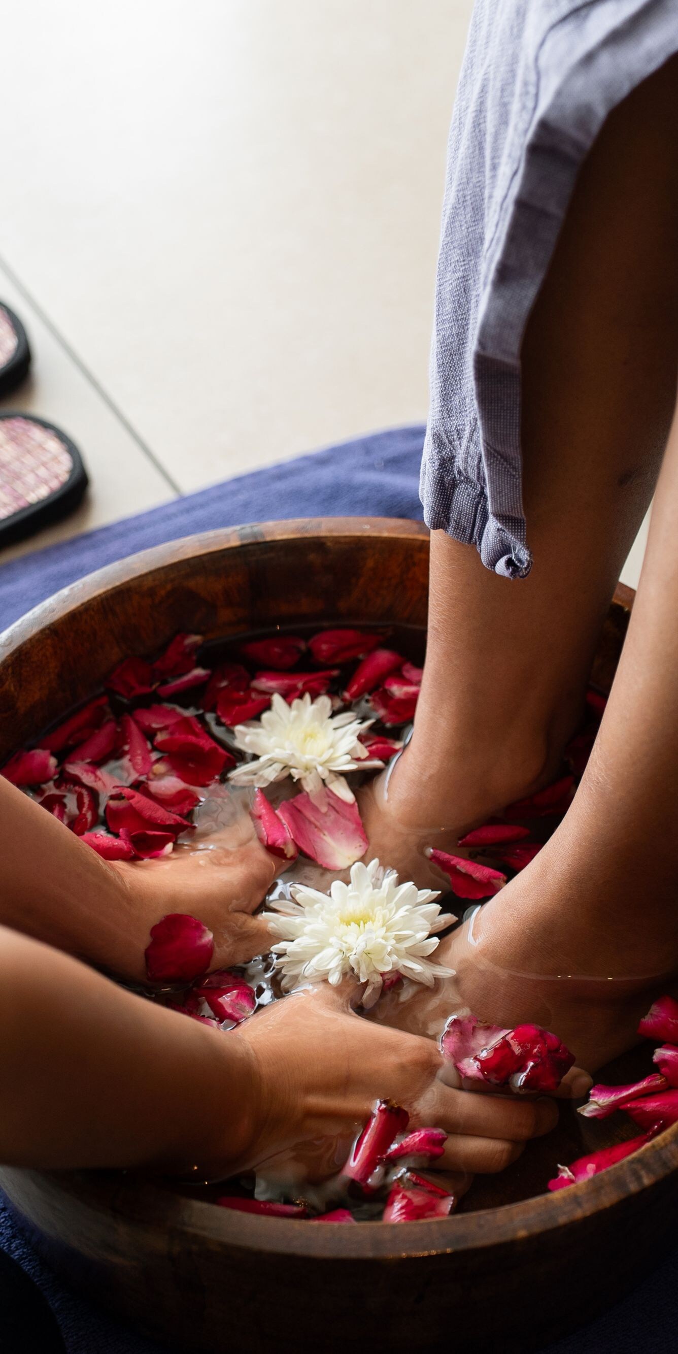 Foot treatment. 