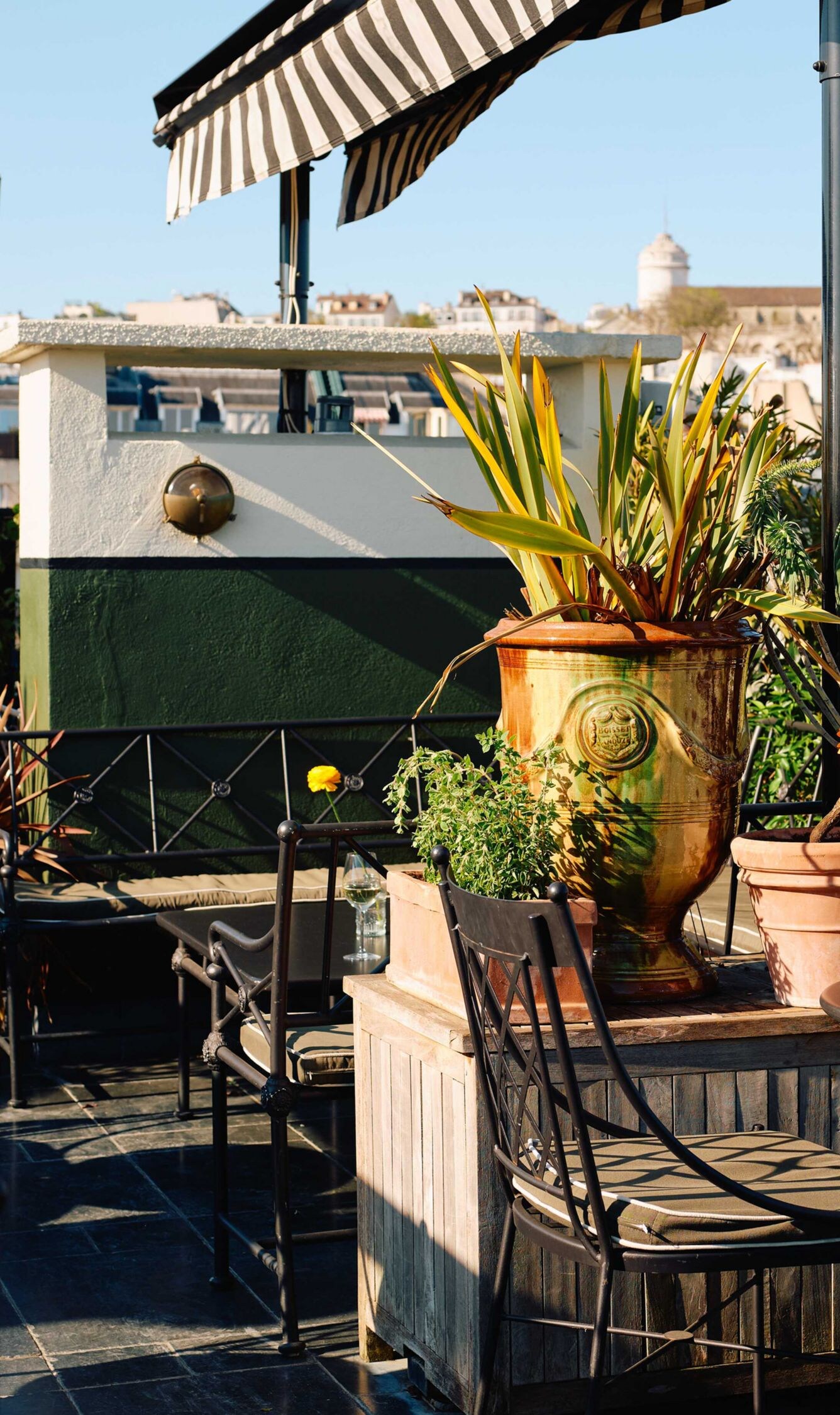 Maggie Rooftop bar seating area