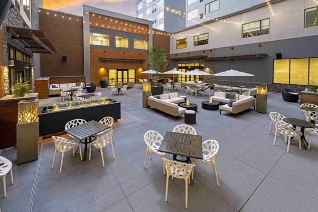 Courtyard with Fire Pits and Gas Grill for Guests