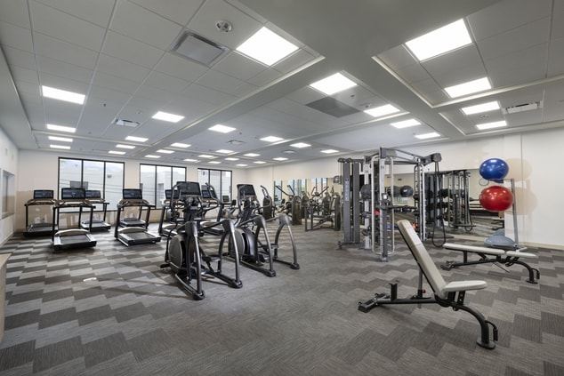24 Hour Fitness Center on the 2nd Floor