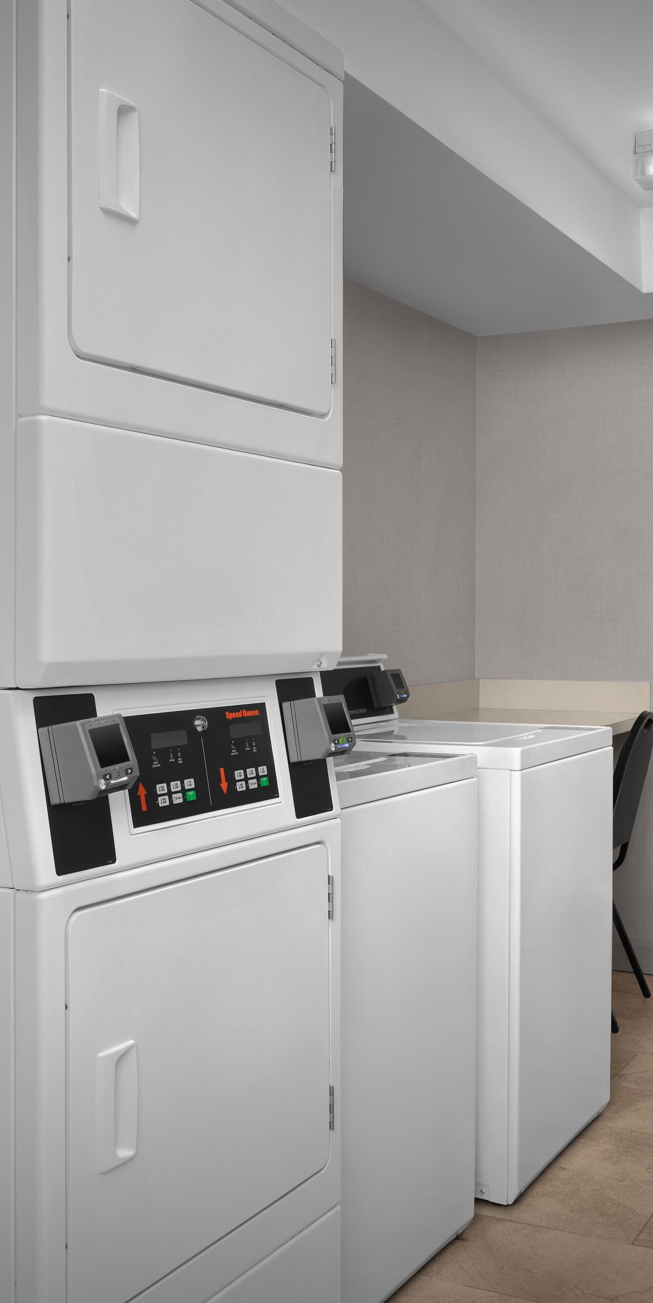 Guest laundry with washer and dryer