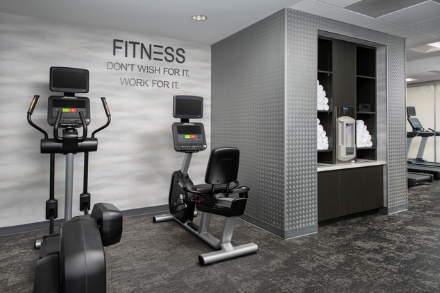 Spacious gym for travelling fitness enthusiasts