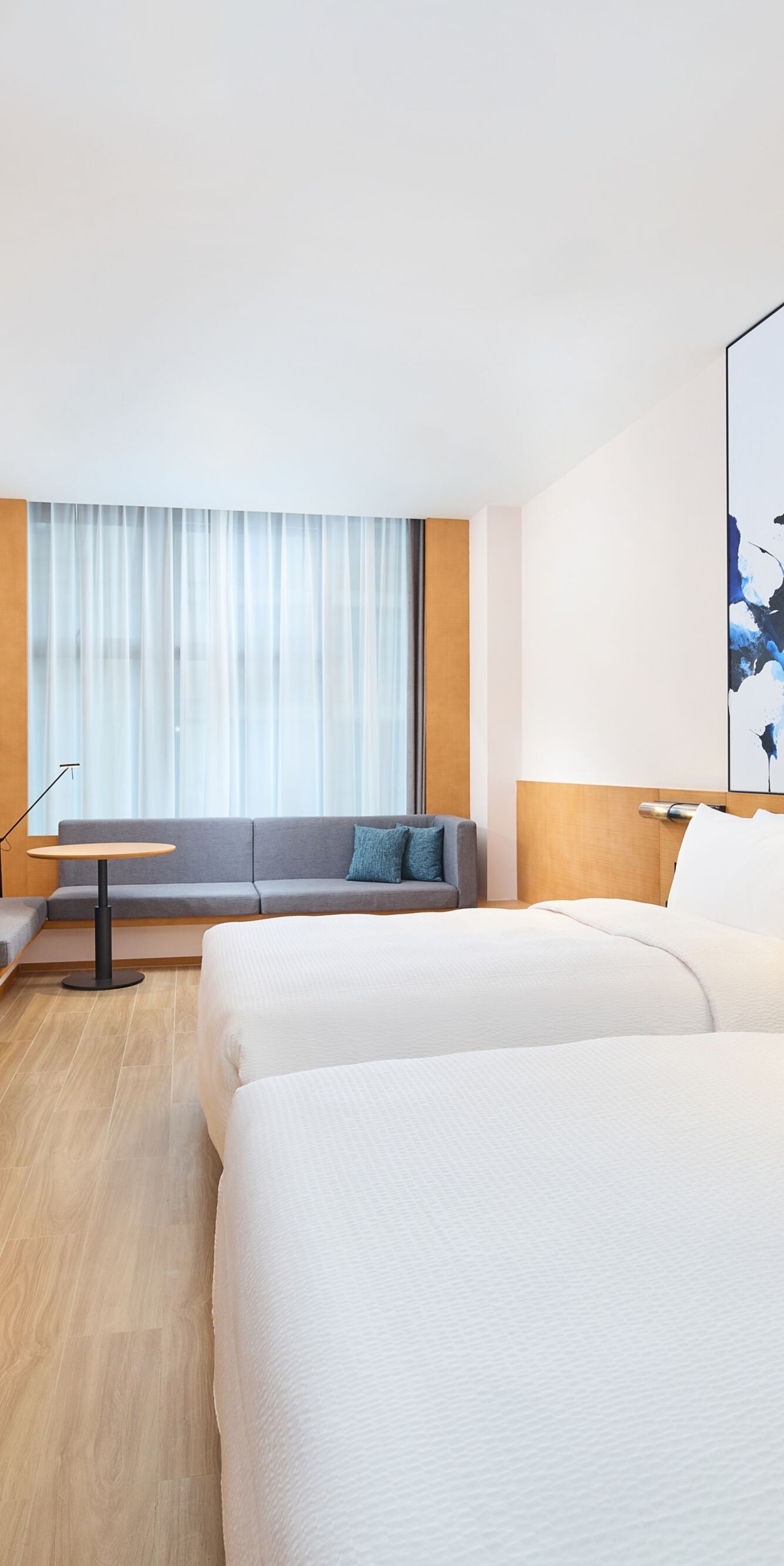 Comfortable twin bed room