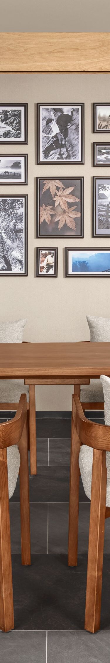 Market area with table, chairs, and drink coolers