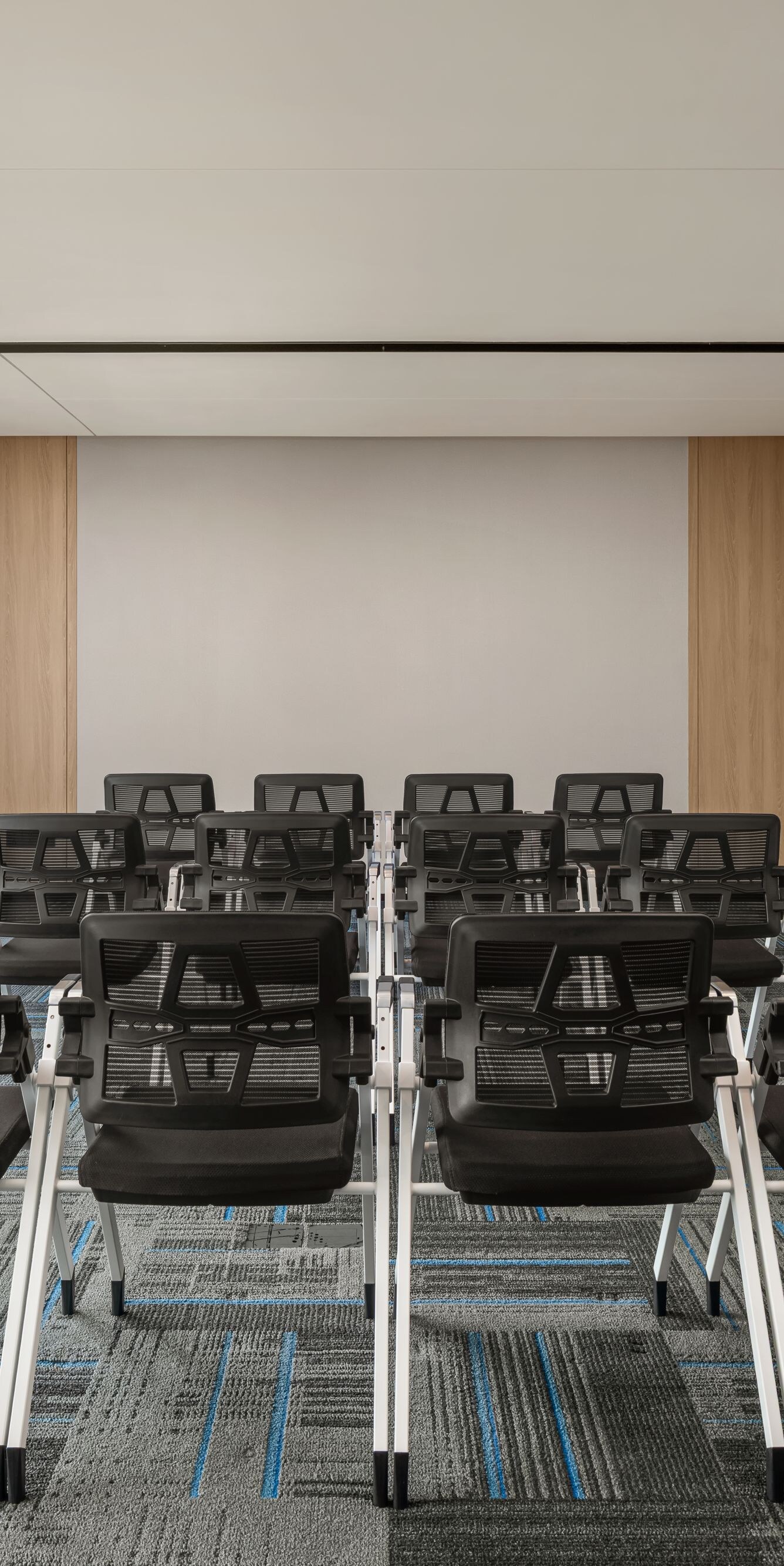 Function room with classroom seating and tables