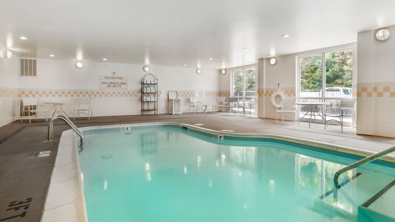 Enjoy our heated indoor swimming pool.