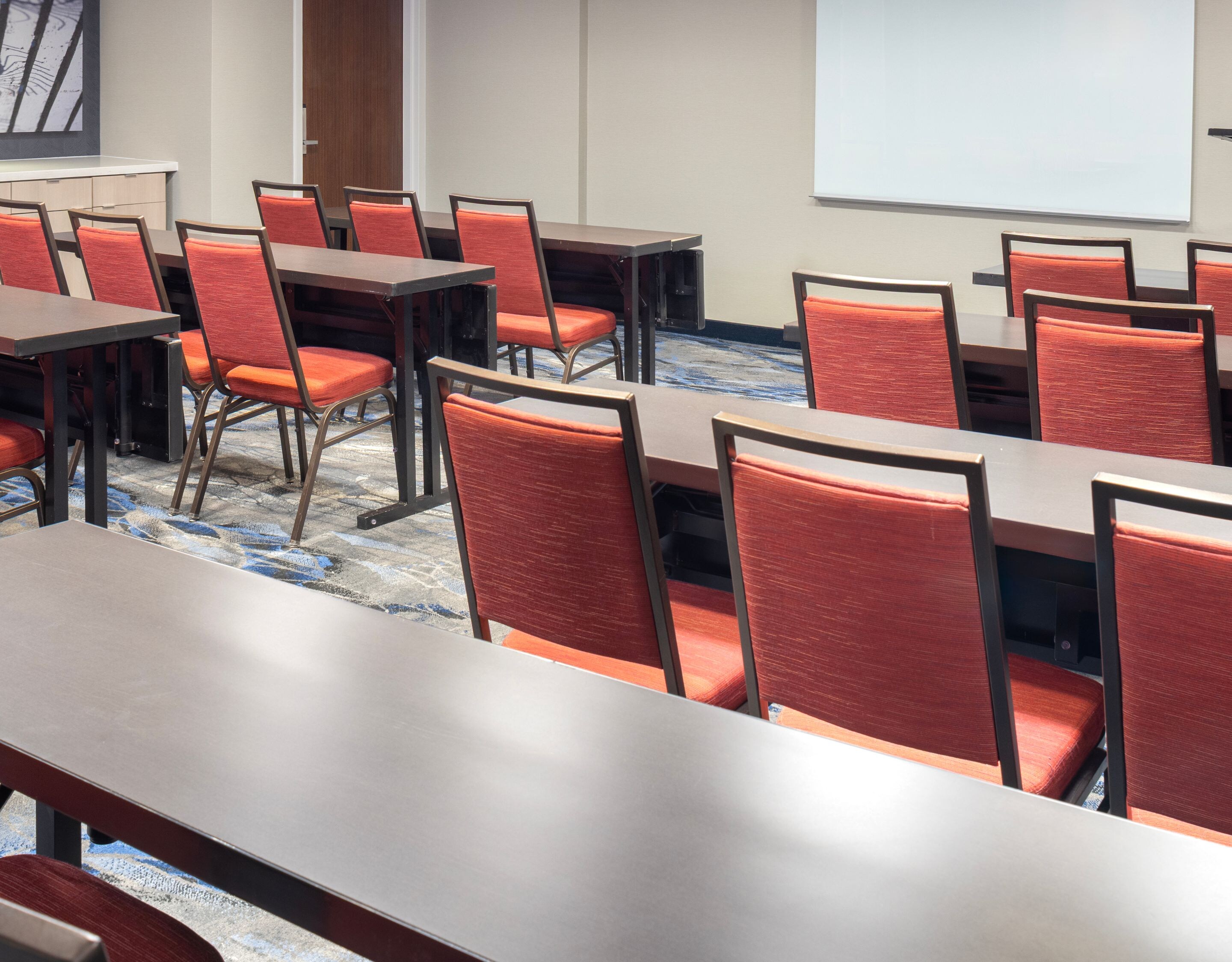 Meeting room in a classroom set up