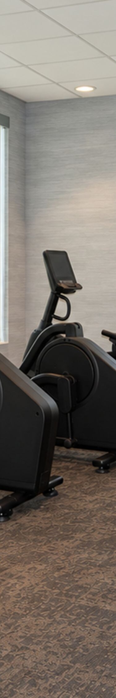 Fitness center with cardio and strength equipment