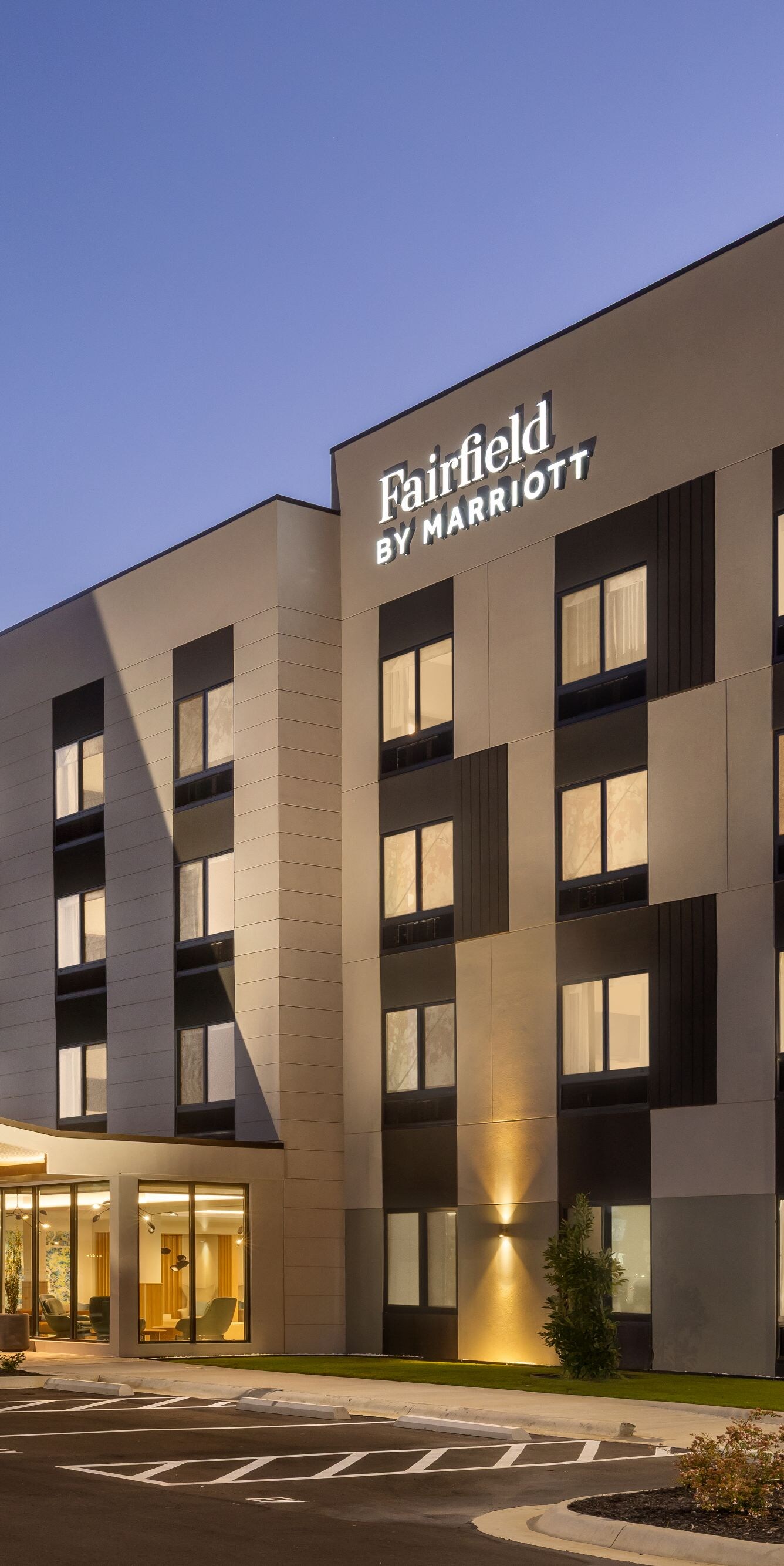Exterior View of hotel at night