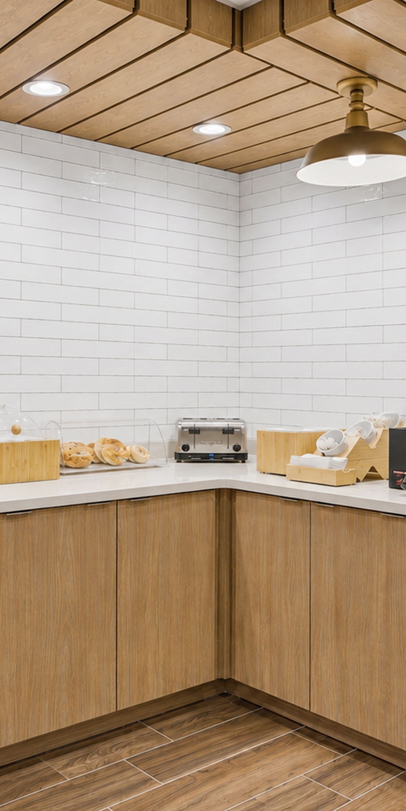 Breakfast buffet with hot and cold options