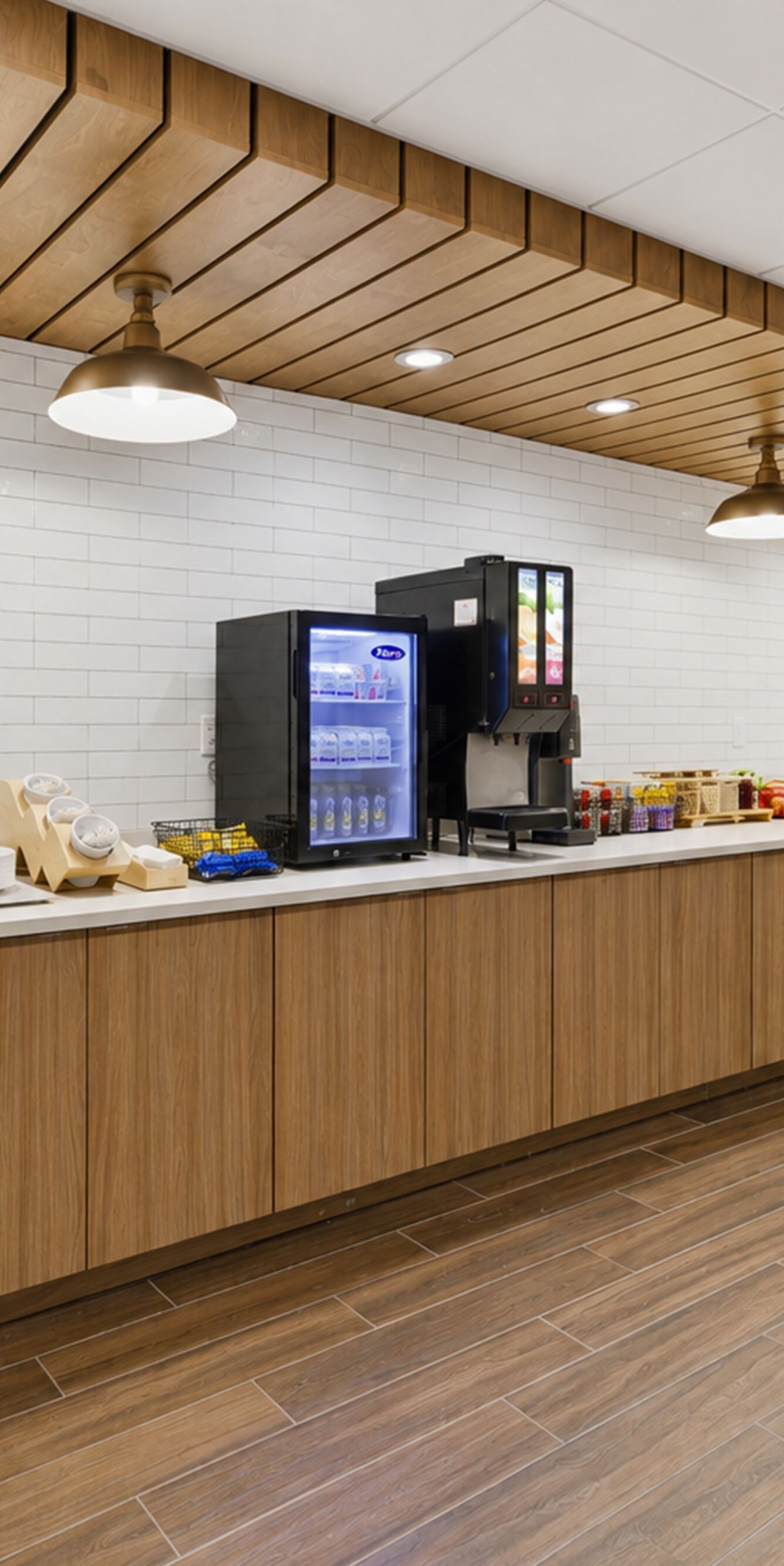 Breakfast buffet with hot and cold options