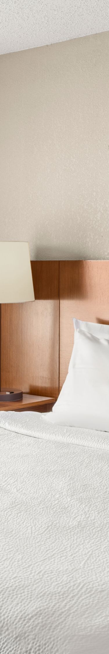 King bed with nightstands and reading lamps