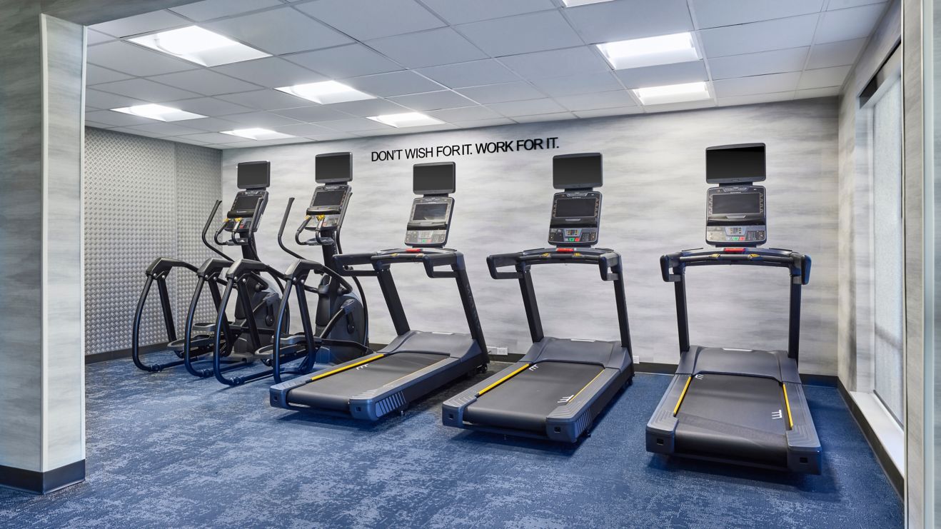 Keep up with your fitness goals at our Fitness Cen