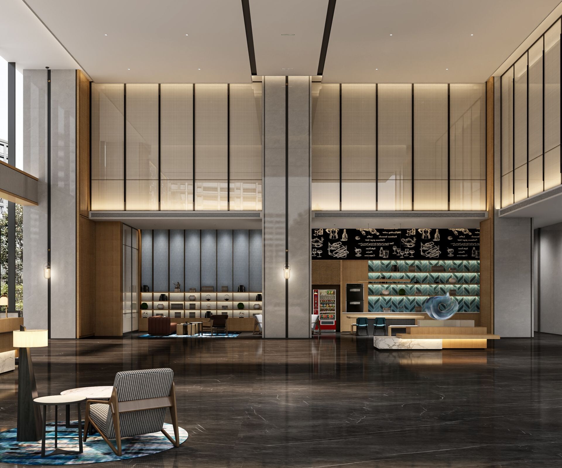 Lobby with seating area