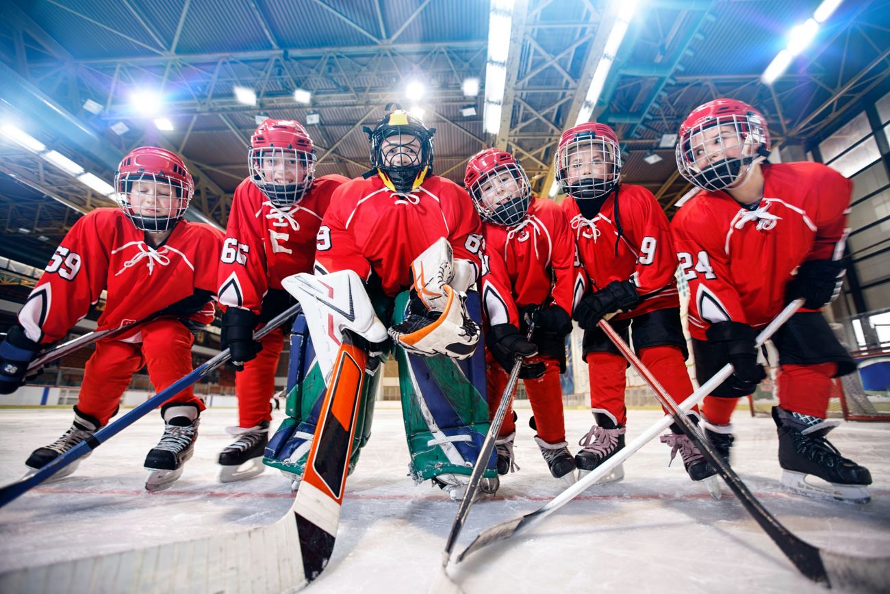 hockey team of kids