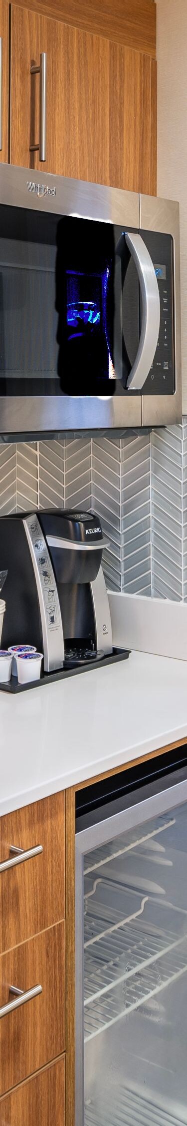 Suite kitchenette with sink and microwave