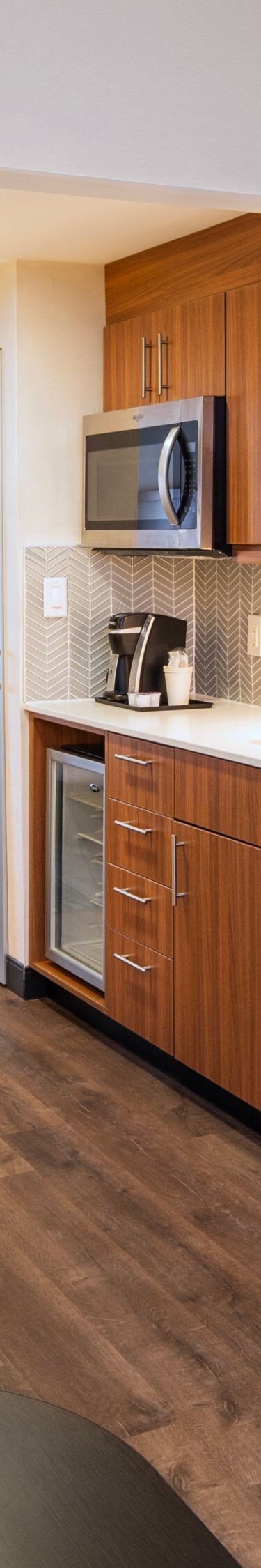 Suite with kitchenette and work desk