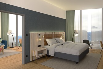 1 Kingsize-Bett, Bergblick, Anrichte, Residential Suite