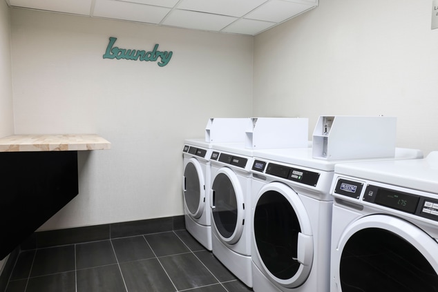 Laundry room in hotel