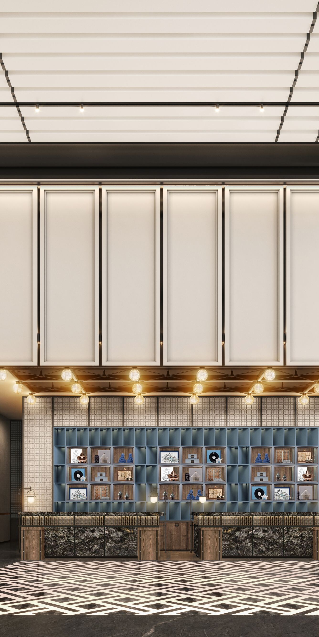 Elegant lobby reception, one-stop travel consultat
