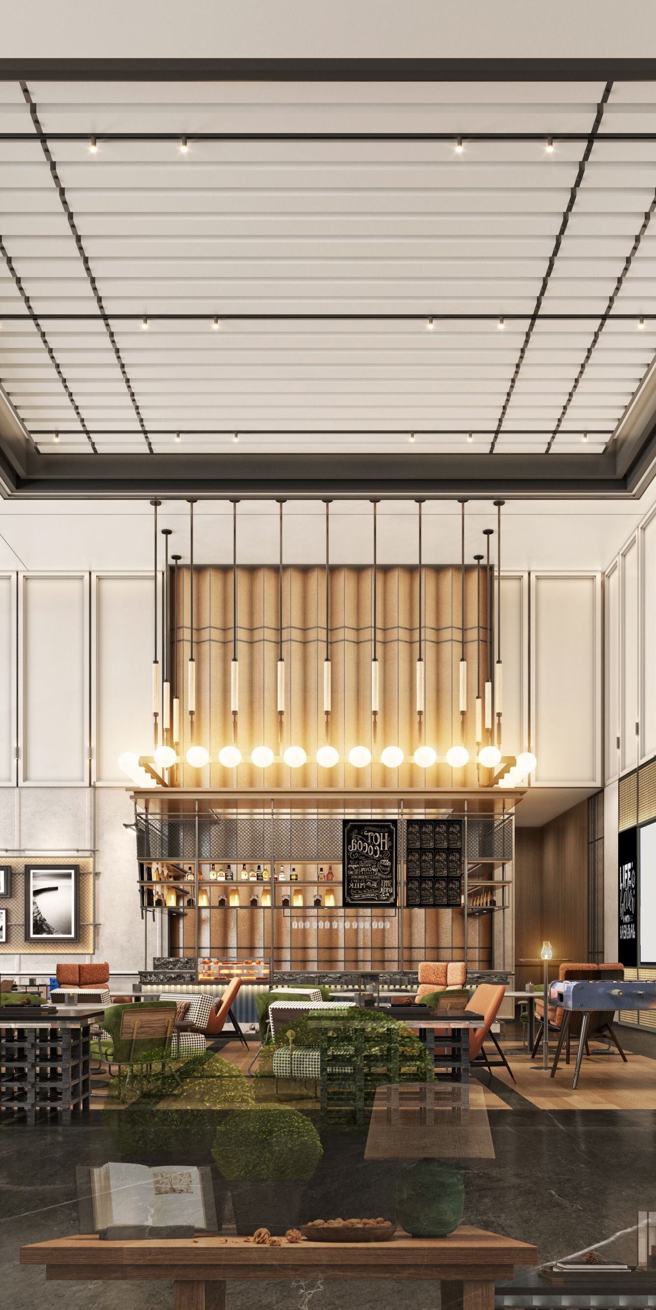 The luxurious yet understated lobby boasts excelle