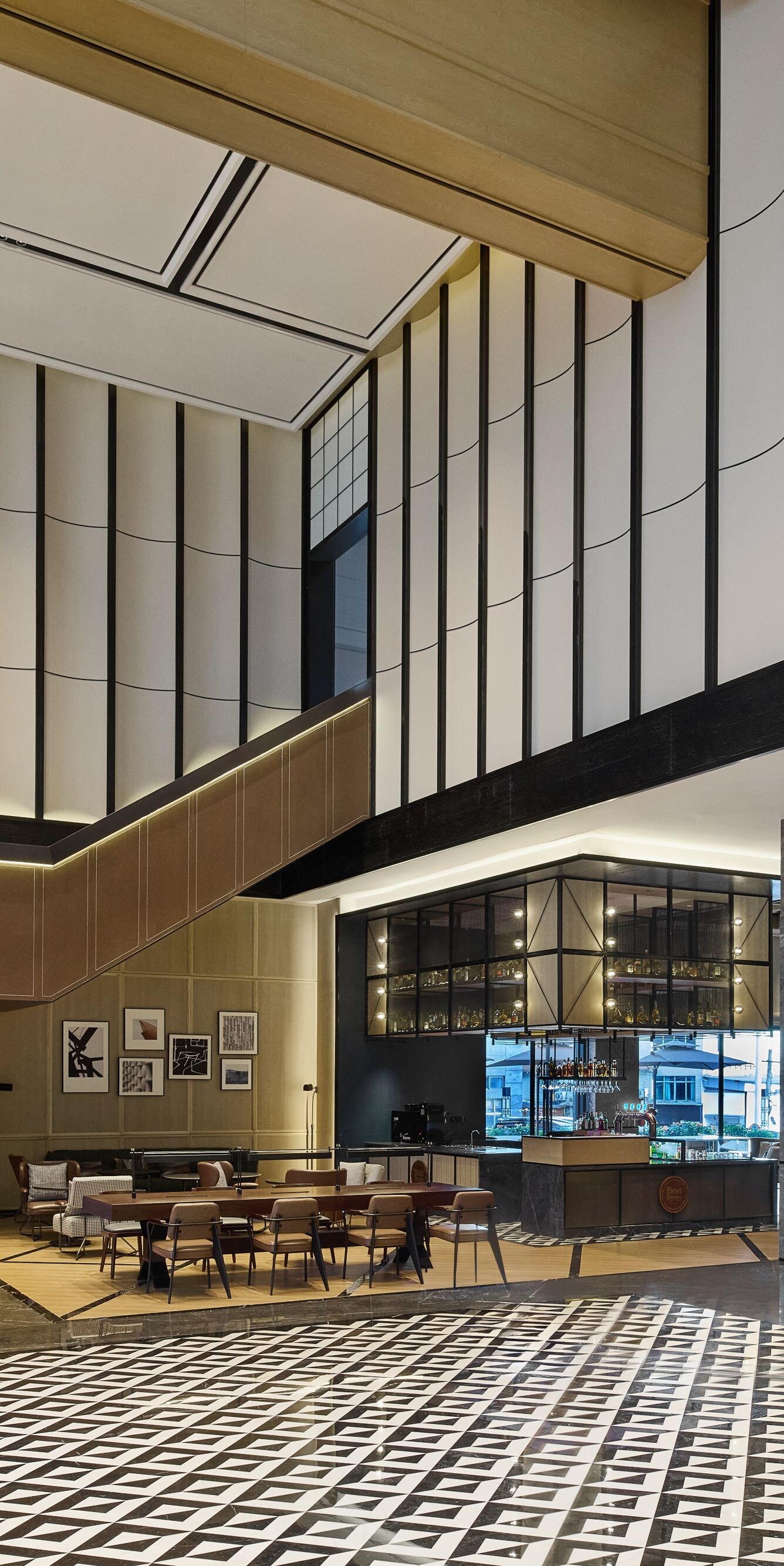 Hotel lobby interior