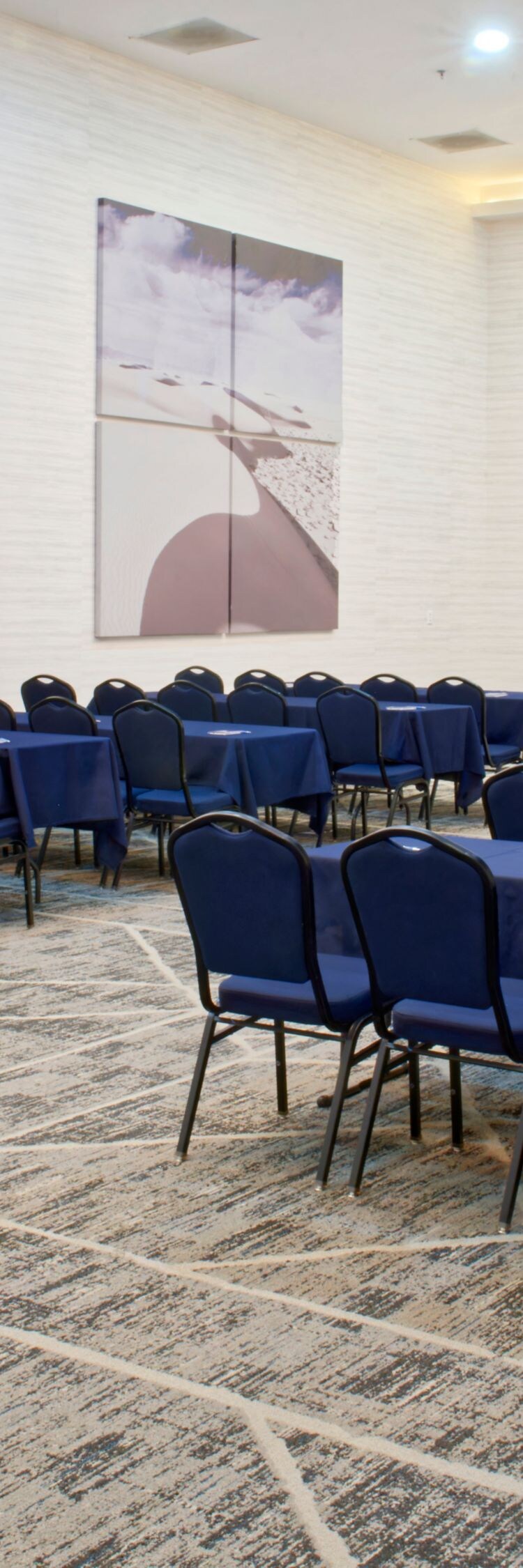 Sala para eventos, sillas, proyector