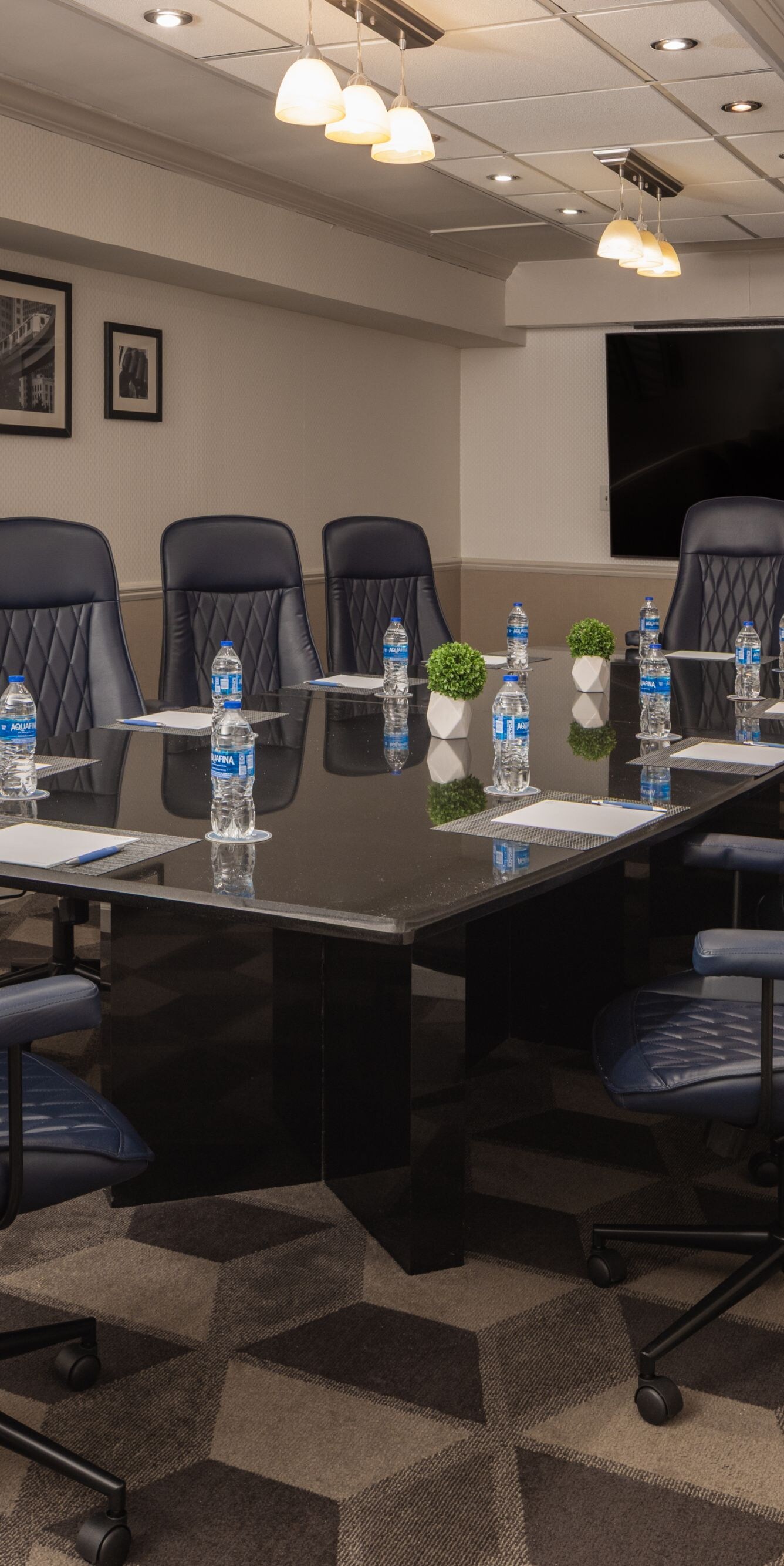 Executive boardroom with premium chairs 