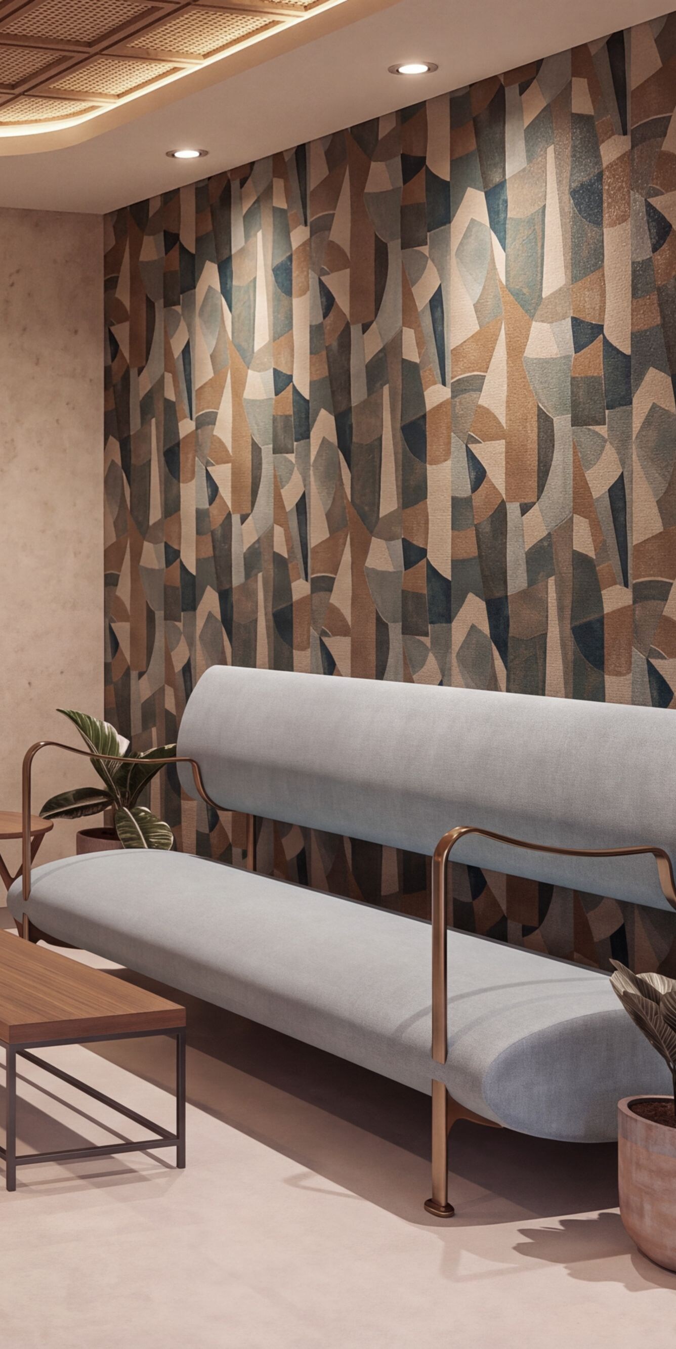 Stylish lounge seating area