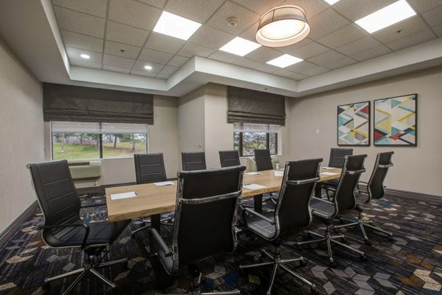 Boardroom with 10 chairs