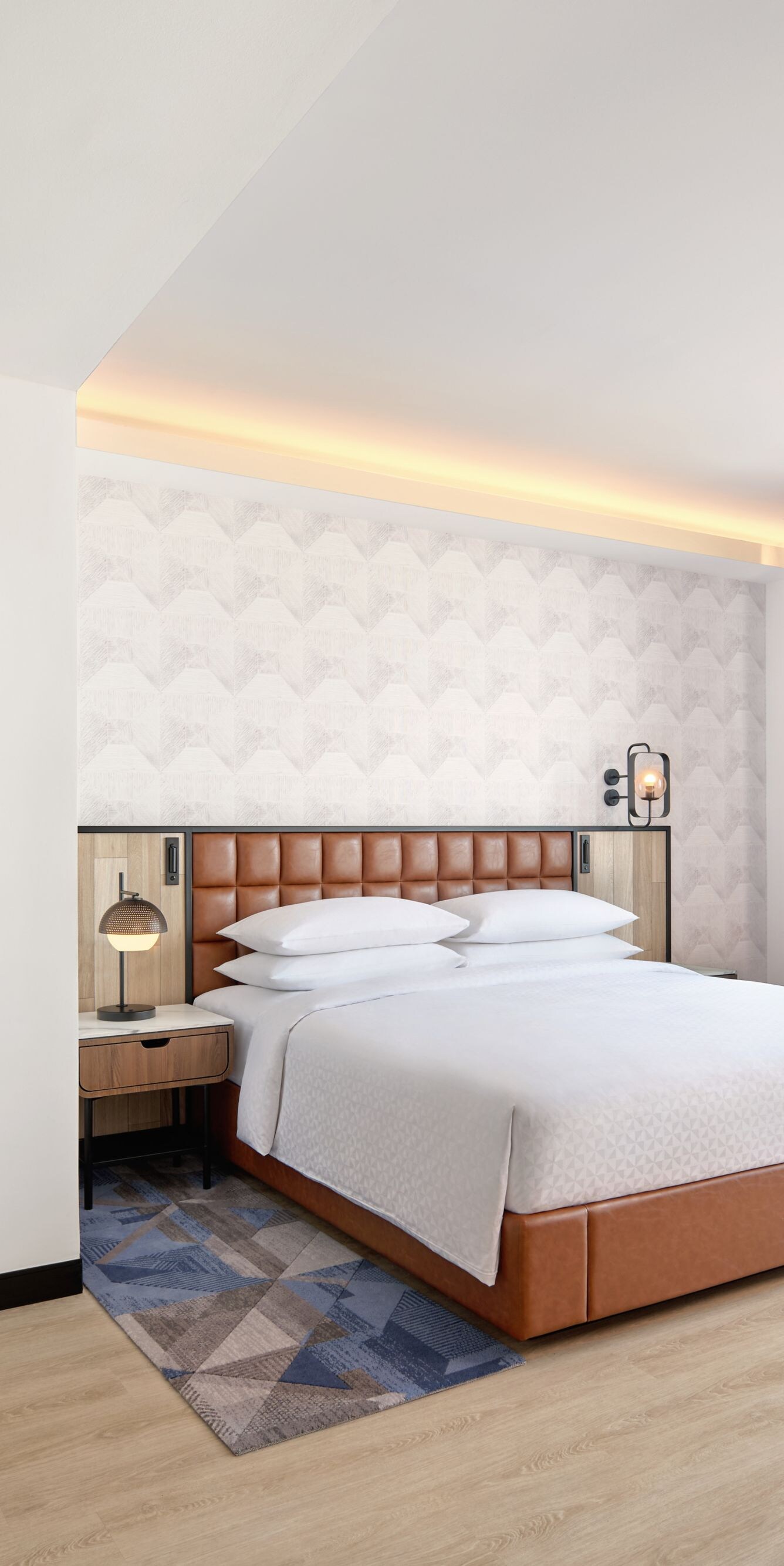 King guest room with city view