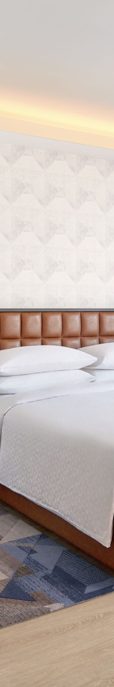 King guest room with city view