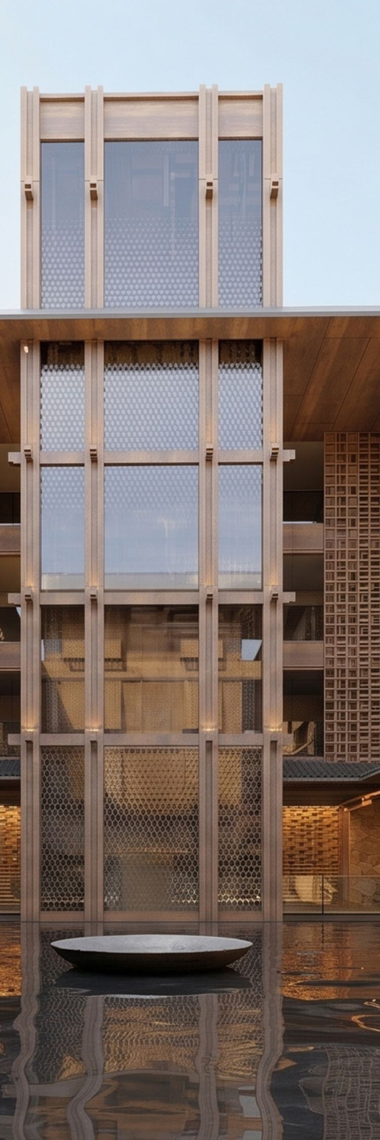 Hotel Interior with skylight 