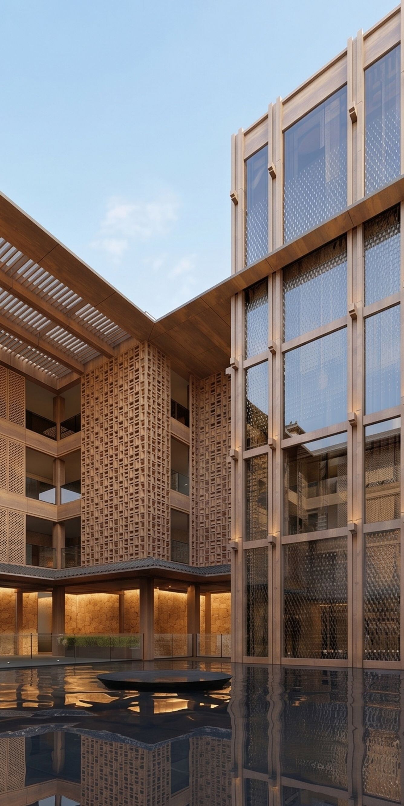 Hotel Interior with skylight