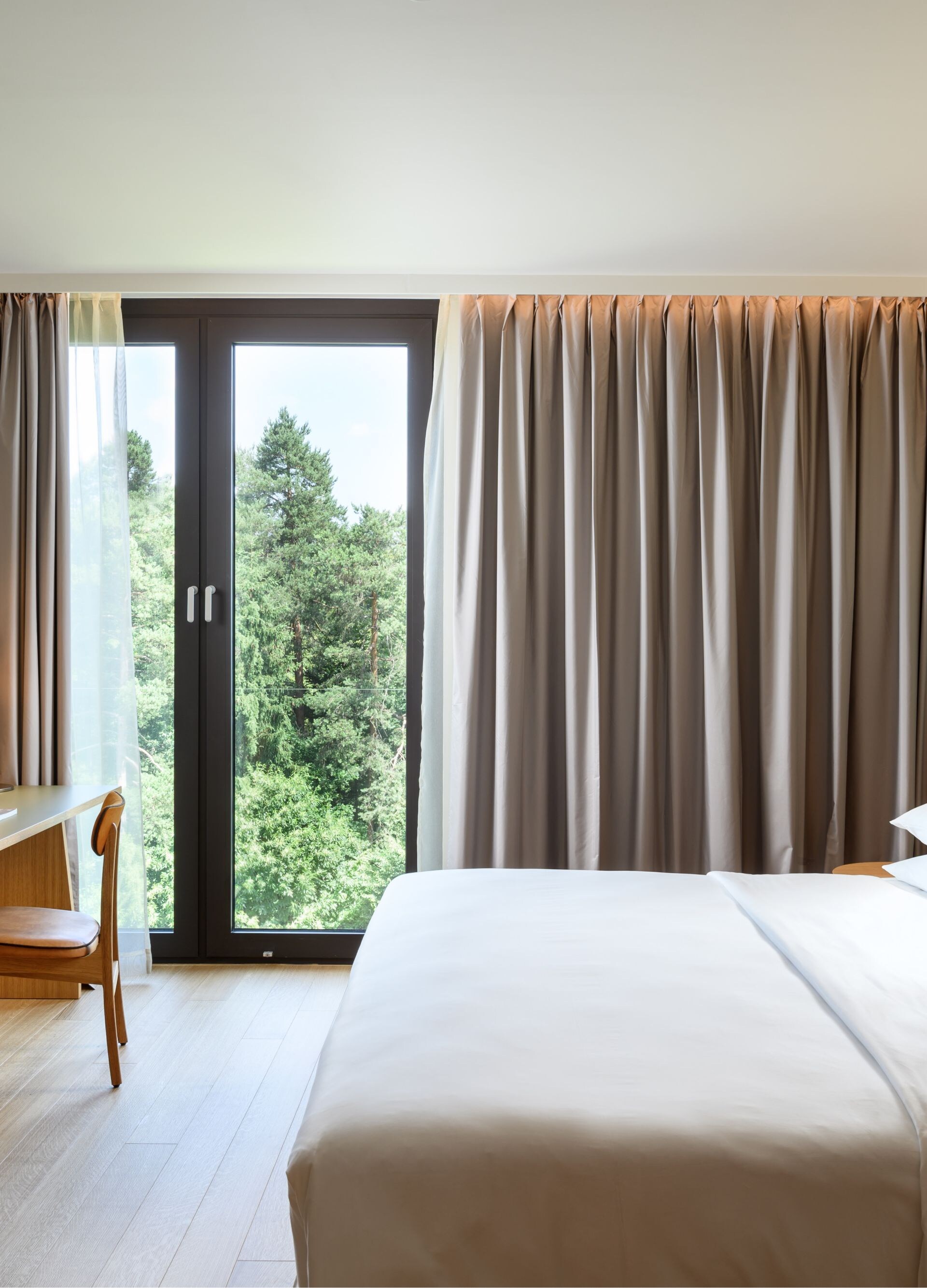 Hotel room with forest view, Ljubljana