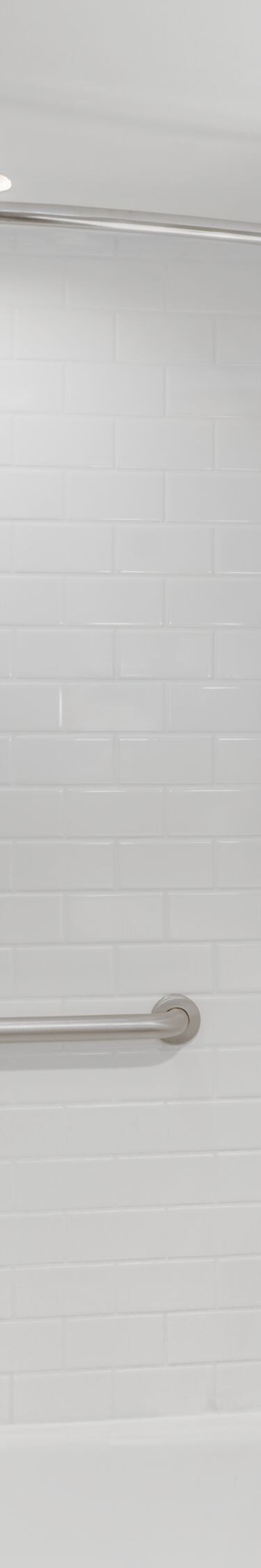 Accessible bathroom with grab bars