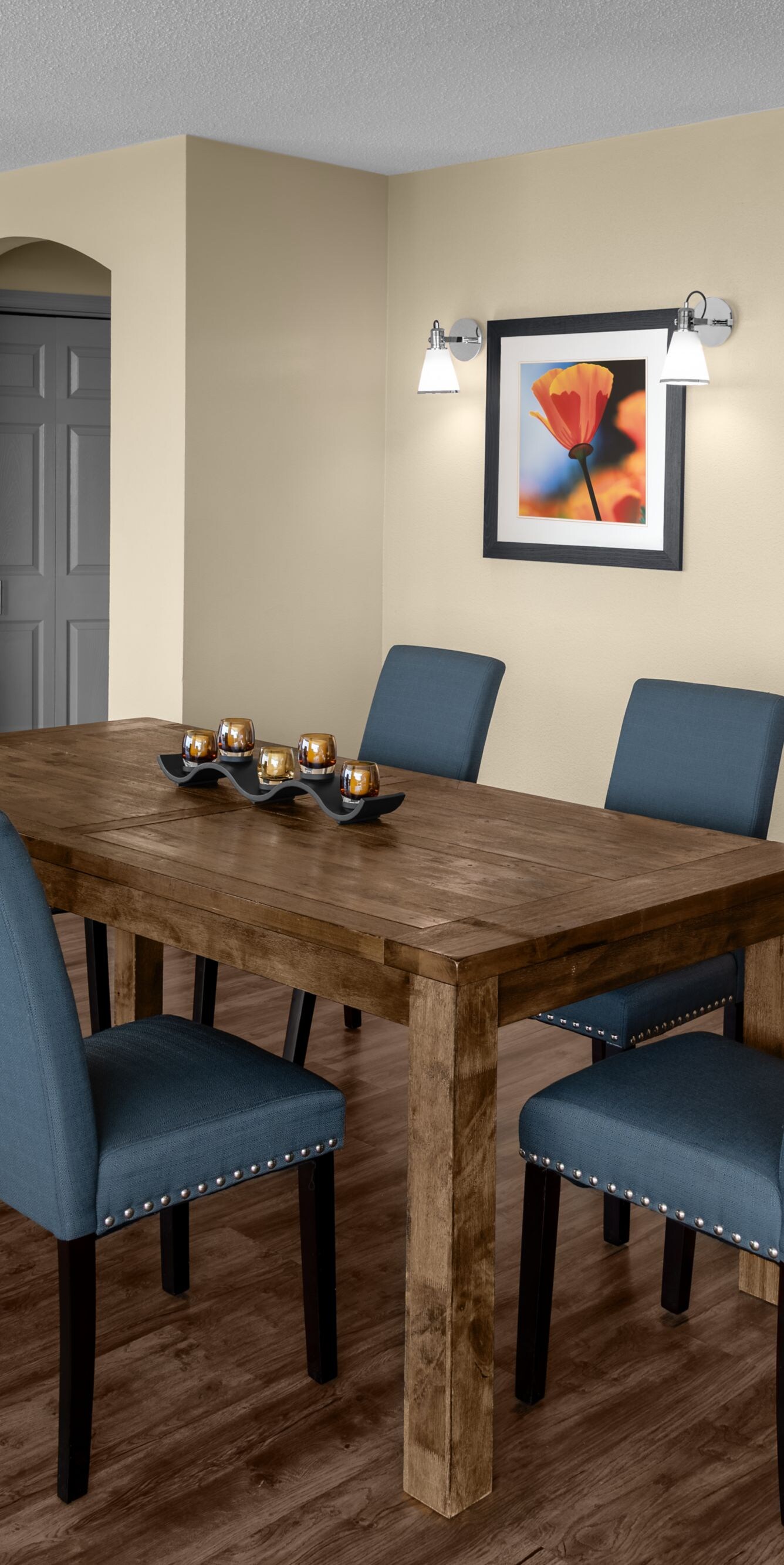 Suite dining area with table and chairs