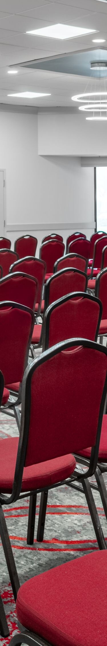 Large ballroom with theater seating