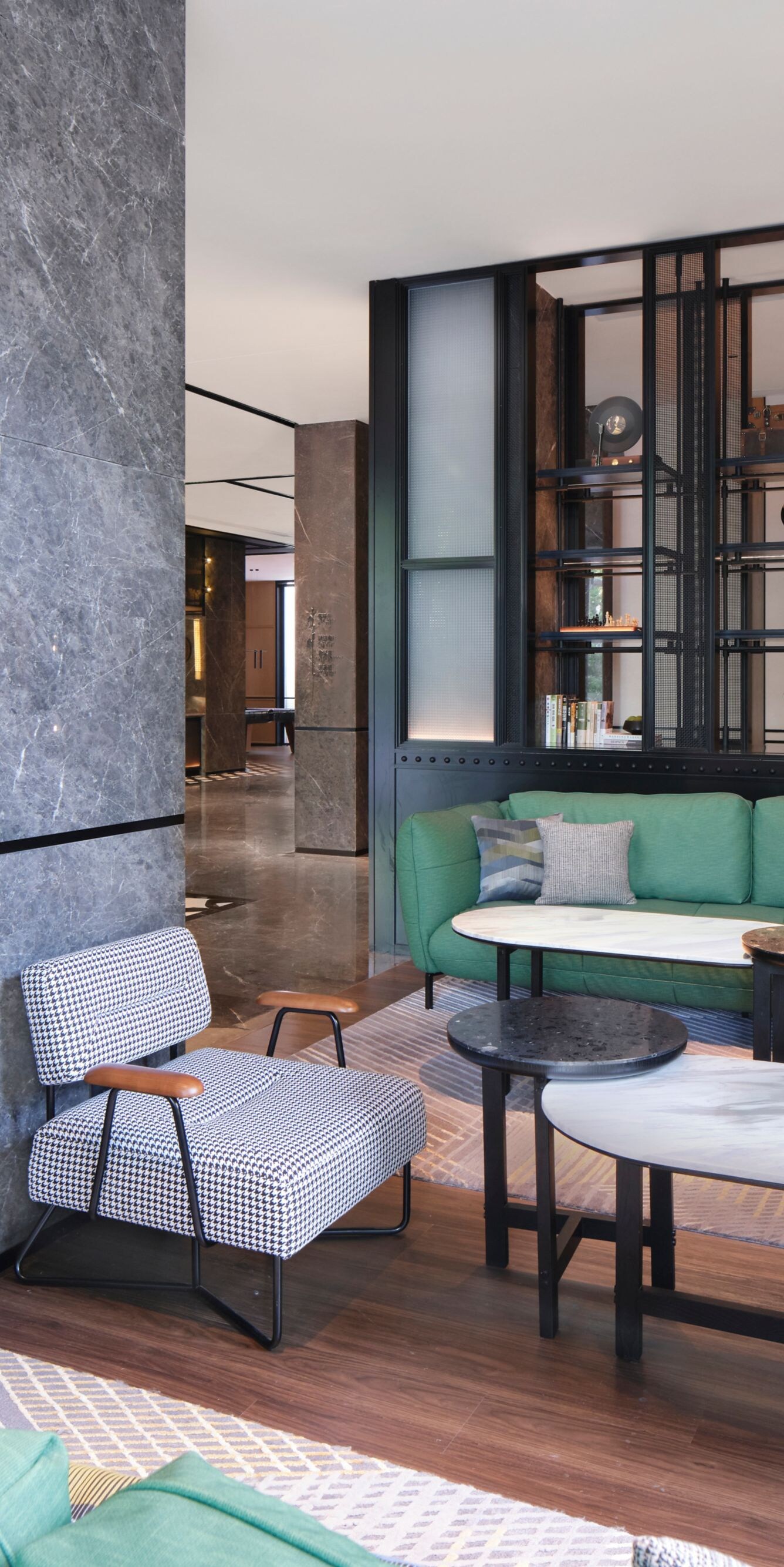 Lobby, lounge area