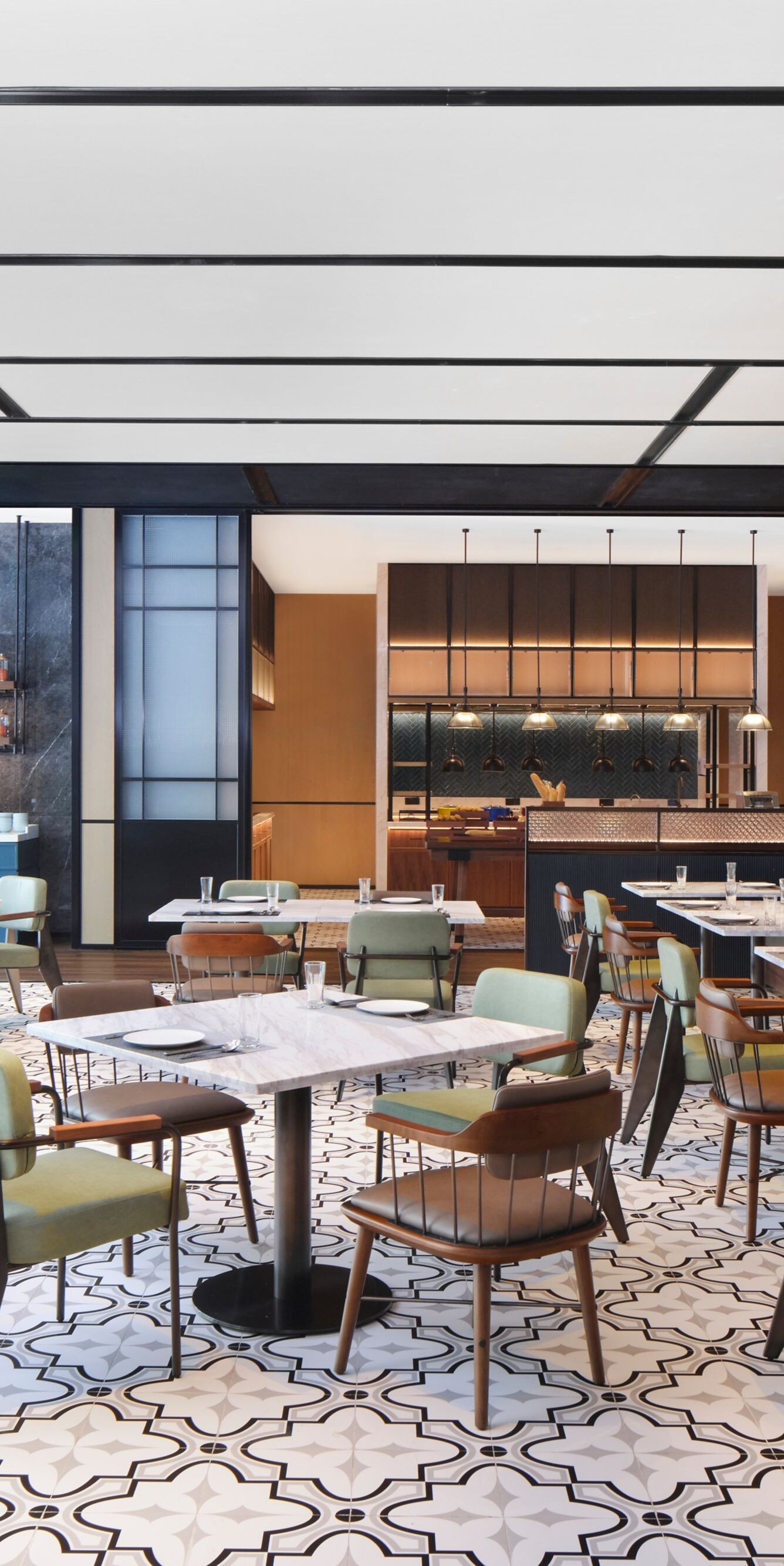 dining area, seating