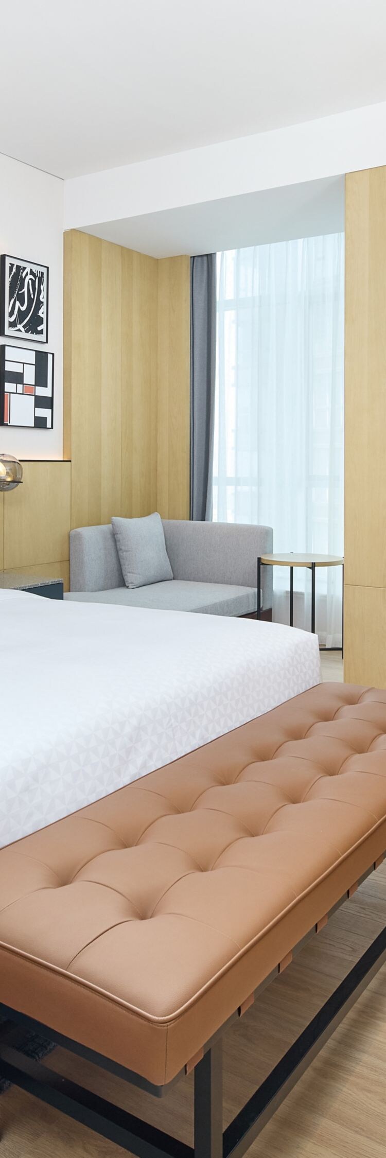 guest bedroom with king sized bed