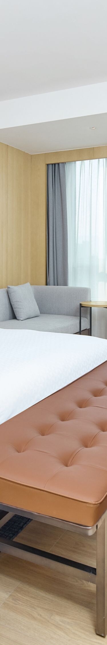 guest bedroom with king sized bed