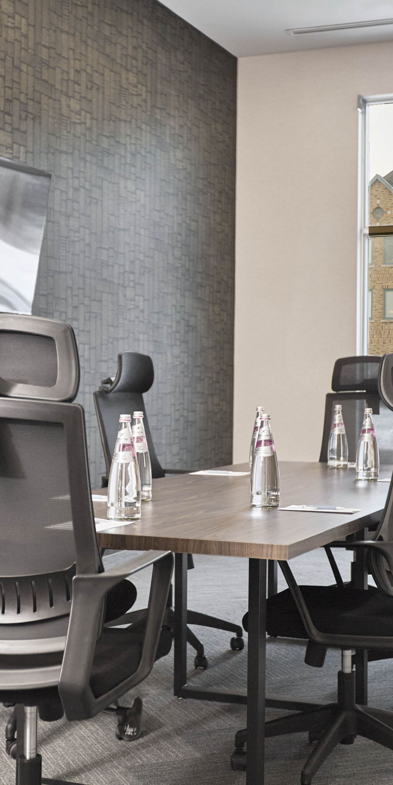 Boardroom with conference table