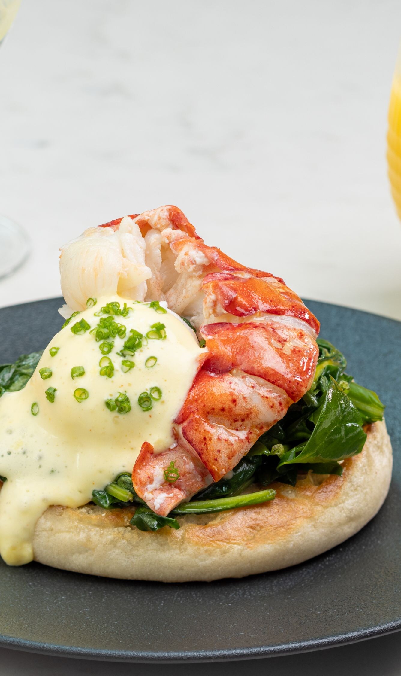 Lobster Benedict at Villa de Flora 