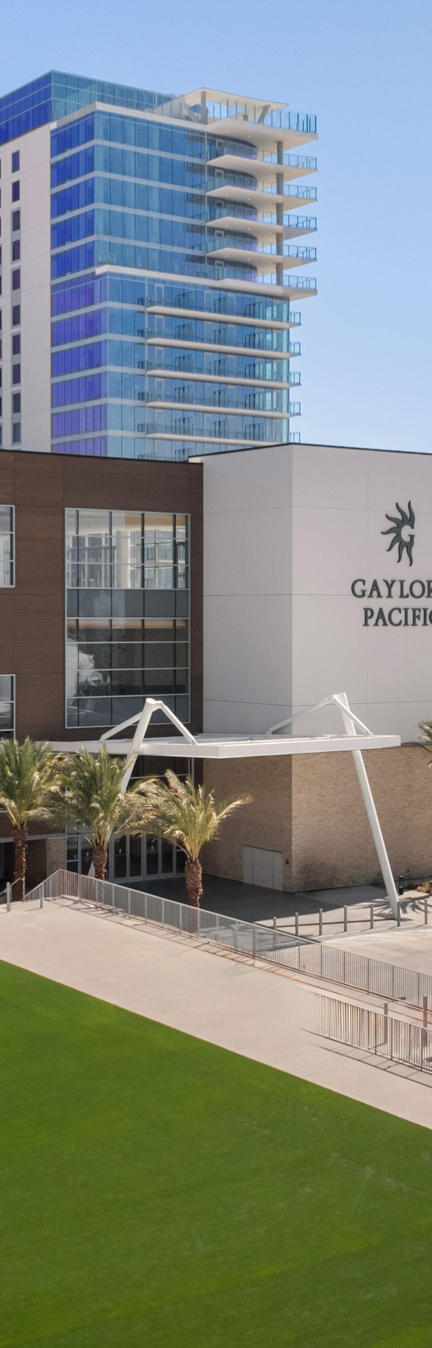 Gaylord Pacific outdoor convention event lawn and conference building