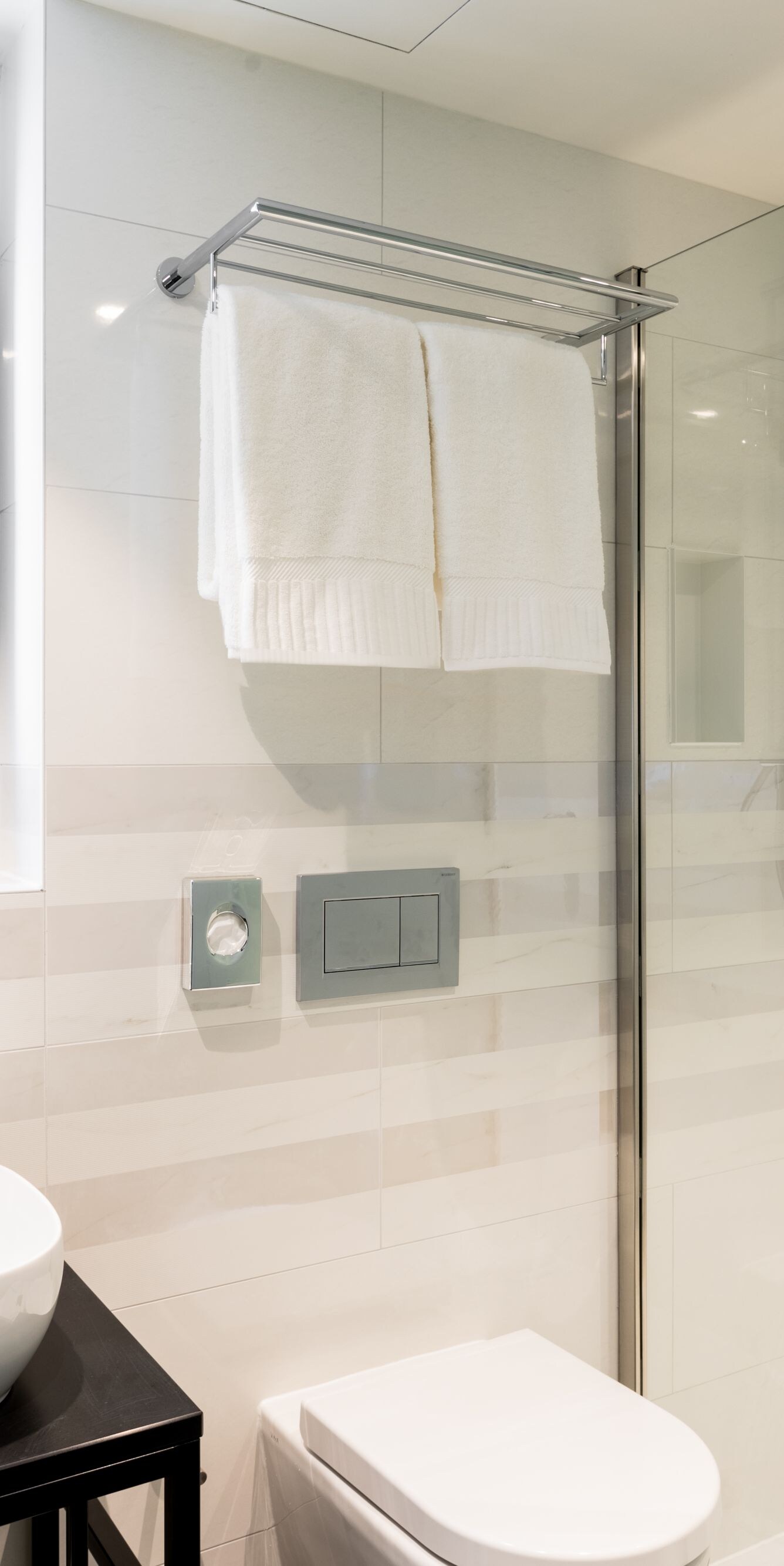 Suite monolocale con letto matrimoniale Queen in hotel per soggiorni lunghi - Bagno