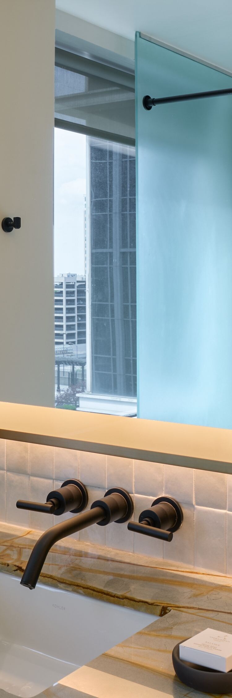 Mindful King Bathroom with Shower and Vanity