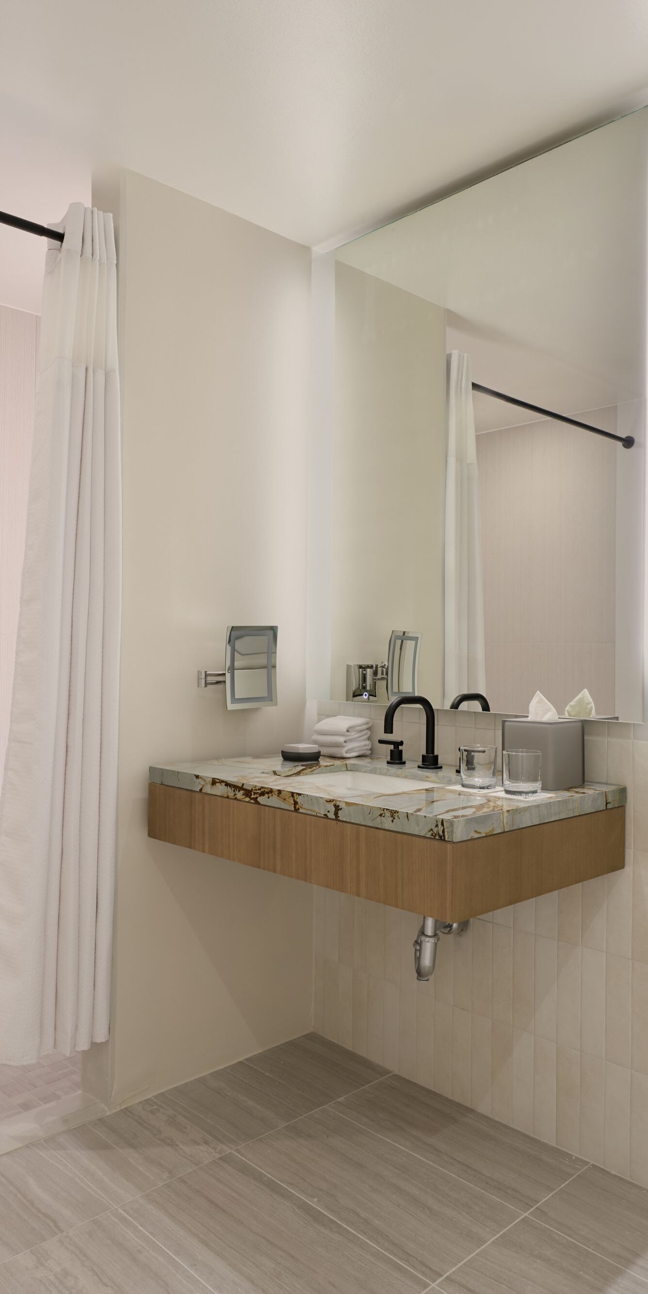ADA Bathroom Roll-In Shower
