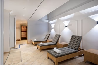 Área de relajación, sauna