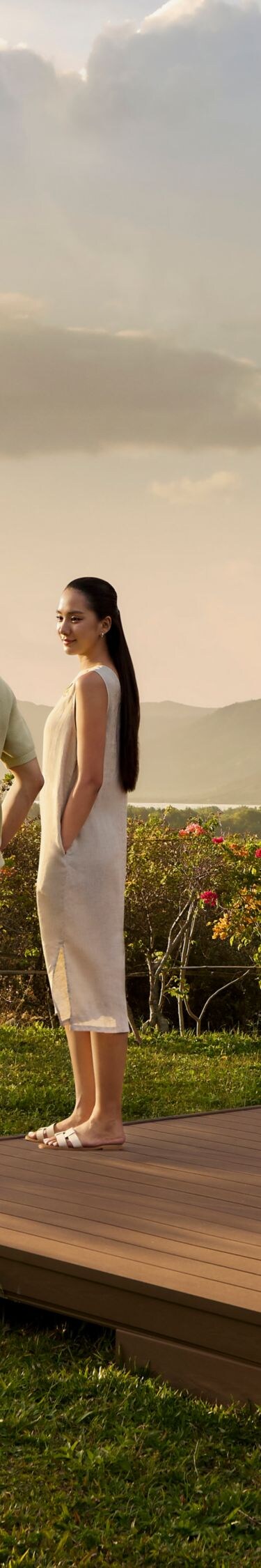 Phong cách sống hoàng hôn bên vịnh